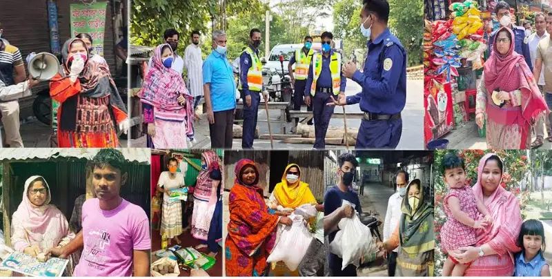 করোনা যুদ্ধে ঝুঁকি নিয়ে নারী কর্মকর্তার লড়াই