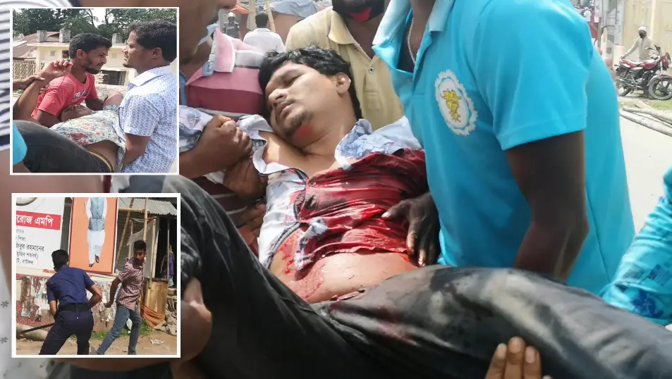 বাউফলে এমপি ও মেয়র পক্ষের মধ্যে সংঘর্ষ, আহত ১০ বাউফলে এমপি ও মেয়র পক্ষের মধ্যে সংঘর্ষ, আহত ১০