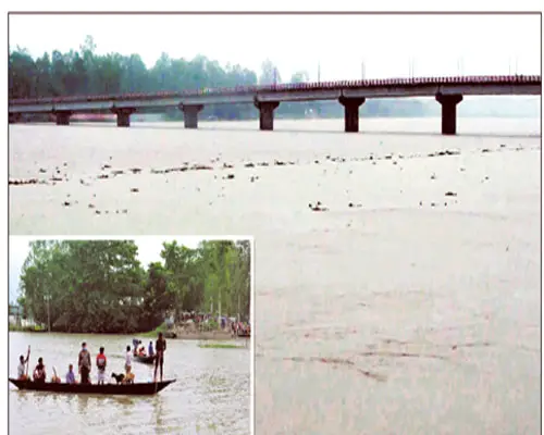 উত্তরাঞ্চলে বন্যা ॥ নিম্নাঞ্চল প্লাবিত উত্তরাঞ্চলে বন্যা ॥ নিম্নাঞ্চল প্লাবিত