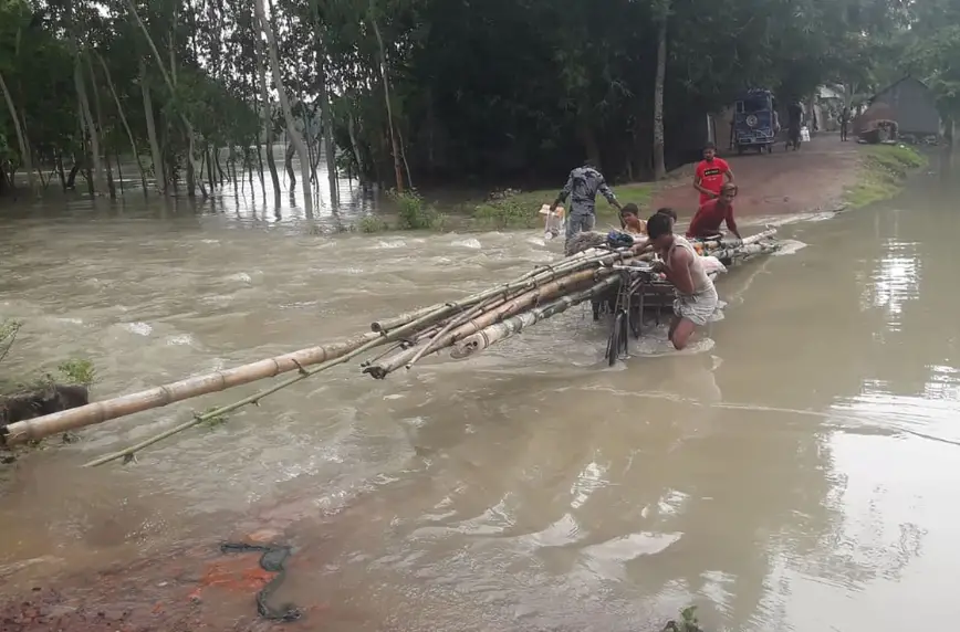 জামালপুরে যমুনার পানি বাড়ছে হুহু করে, নিচু এলাকায় বন্যা