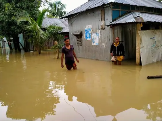 নেত্রকোনার কলমাকান্দায় শতাধিক গ্রাম প্লাবিত