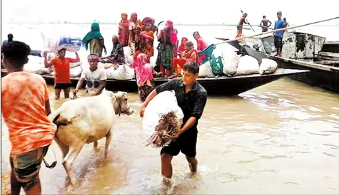 উত্তরের পর মধ্যাঞ্চলেও বন্যার আশঙ্কা