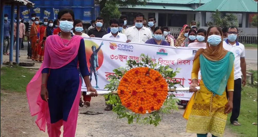 ঐতিহাসিক সাঁওতাল বিদ্রোহ দিবসে রাজশাহীতে সিধু-কানুকে স্মরণ