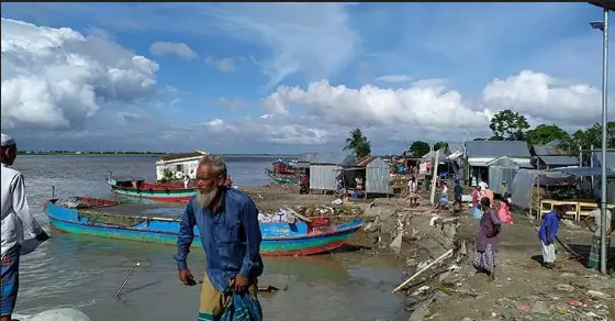 শরীয়তপুরের ভেদরগঞ্জে পদ্মার ভাঙ্গন শুরু শরীয়তপুরের ভেদরগঞ্জে পদ্মার ভাঙ্গন শুরু