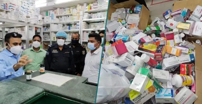 লাজ ফার্মার কাকরাইল শাখা থেকে বিপুল নকল ওষুধ জব্দ লাজ ফার্মার কাকরাইল শাখা থেকে বিপুল নকল ওষুধ জব্দ