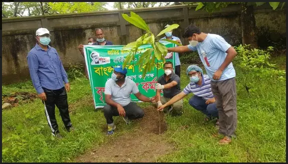 বাংলাদেশ রেলওয়ের পাকশীতে বৃক্ষরোপণ কর্মসূচীর উদ্বোধন