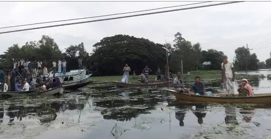 টাঙ্গাইলে বিদ্যুৎস্পৃষ্ট হয়ে নৌকার পাঁচ যাত্রী নিহত