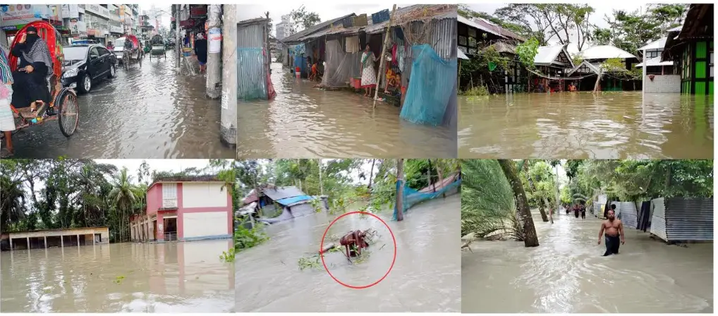 জোয়ারের পানিতে ডুবছে বরিশাল জোয়ারের পানিতে ডুবছে বরিশাল