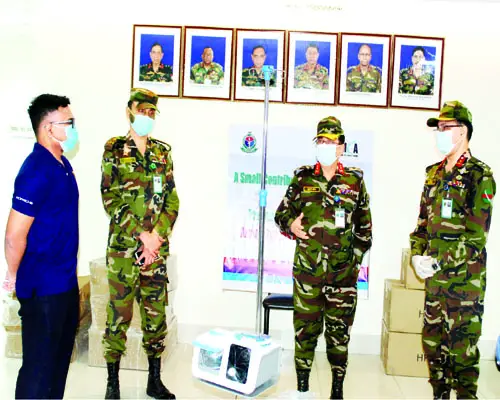 কুর্মিটোলা জেনারেল হাসপাতালকে পাঁচটি হাই ফ্লো নেজাল ক্যানোলা দিল এমকা