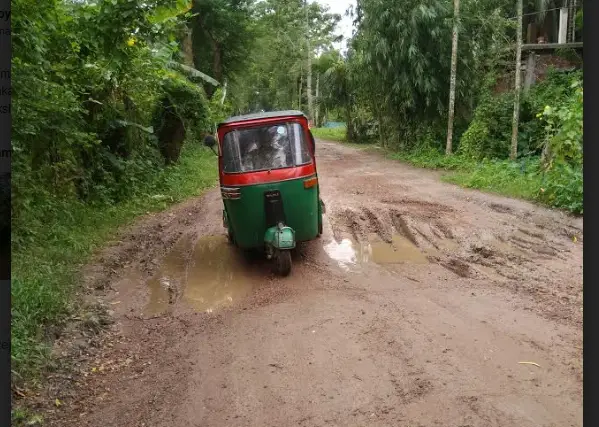 রায়পুরে সড়কের বেহাল অবস্থা