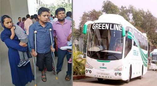 পা হারানো রাসেলকে আরও ২০ লাখ টাকা ক্ষতিপূরণ দেবে গ্রিনলাইন পা হারানো রাসেলকে আরও ২০ লাখ টাকা ক্ষতিপূরণ দেবে গ্রিনলাইন
