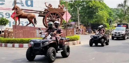 সীমান্তে চলাচল করতে এটিভি পেল রাজশাহী বিজিবি সীমান্তে চলাচল করতে এটিভি পেল রাজশাহী বিজিবি