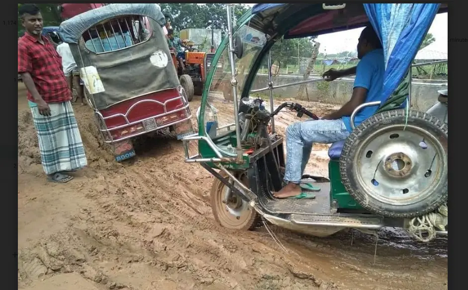 আদমদীঘি-আবাদপুকুর সড়কের বেহাল দশা