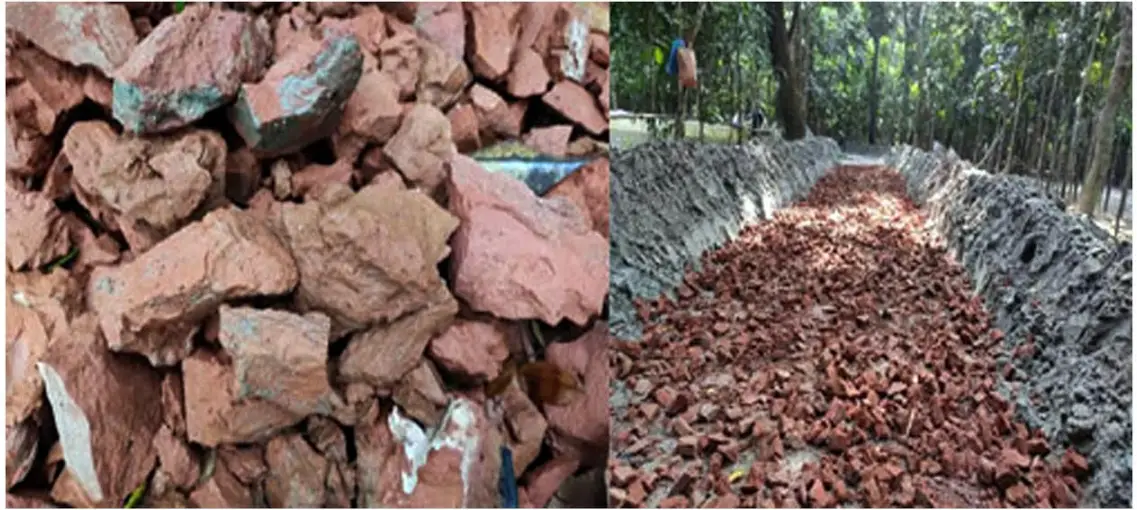 বরিশালে নিন্মমানের সামগ্রী ব্যবহার করে রাস্তা নির্মাণ বরিশালে নিন্মমানের সামগ্রী ব্যবহার করে রাস্তা নির্মাণ
