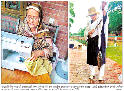 বড়শি দিয়ে মাছ ধরলেন প্রধানমন্ত্রী বড়শি দিয়ে মাছ ধরলেন প্রধানমন্ত্রী