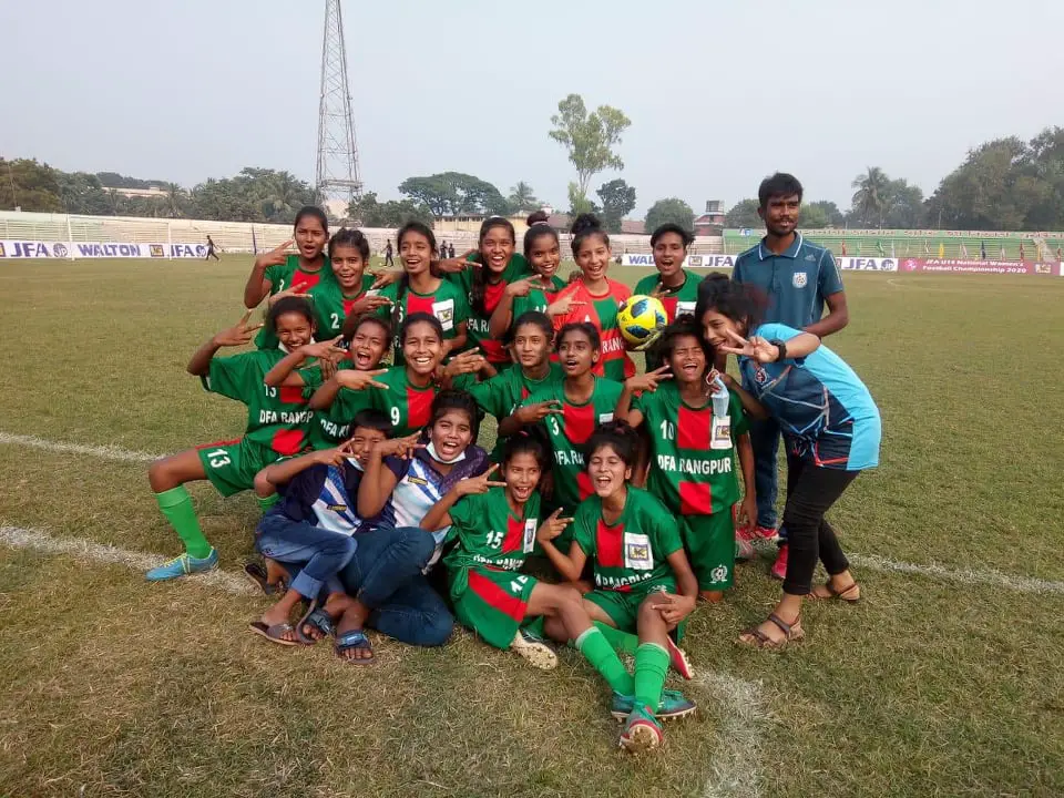 জেএফ অ-১৪ বালিকা ফুটবলের ফাইনালে রংপুর-মাগুরা জেএফ অ-১৪ বালিকা ফুটবলের ফাইনালে রংপুর-মাগুরা