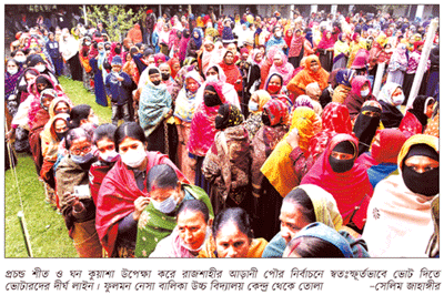 কিছু বিচ্ছিন্ন ঘটনা ছাড়া উৎসবমুখর পৌর নির্বাচন