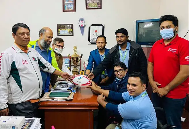 রাগবির সঙ্গে হুইল চেয়ার স্পোর্টস ফাউন্ডেশনের সমন্বয় সভা রাগবির সঙ্গে হুইল চেয়ার স্পোর্টস ফাউন্ডেশনের সমন্বয় সভা