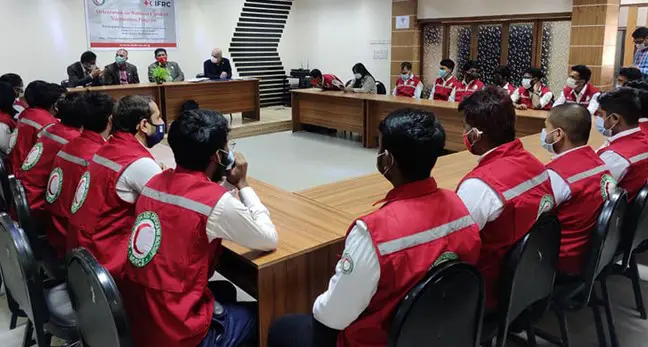 টিকাদান কর্মসূচি বাস্তবায়নে রেড ক্রিসেন্টের ১৫ হাজার স্বেচ্ছাসেবক টিকাদান কর্মসূচি বাস্তবায়নে রেড ক্রিসেন্টের ১৫ হাজার স্বেচ্ছাসেবক