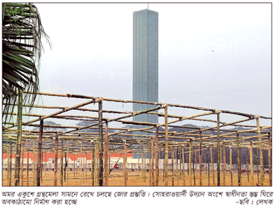 উদ্যান অংশের নতুন বিন্যাস, সুবর্ণজয়ন্তীর বিশেষ পরিকল্পনা উদ্যান অংশের নতুন বিন্যাস, সুবর্ণজয়ন্তীর বিশেষ পরিকল্পনা