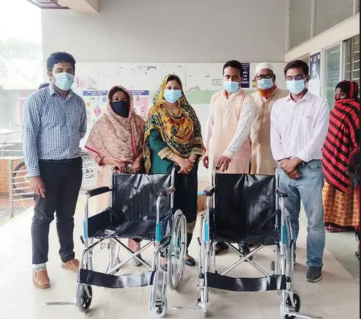 হবিগঞ্জ সদর হাসপাতালে দুইটি হুইল চেয়ার প্রদান হবিগঞ্জ সদর হাসপাতালে দুইটি হুইল চেয়ার প্রদান