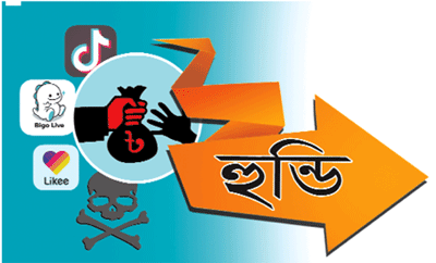 হুন্ডিতে বিপুল লেনদেন ॥ ইমো ও বিগো লাইভে ভয়ঙ্কর প্রতারণা হুন্ডিতে বিপুল লেনদেন ॥ ইমো ও বিগো লাইভে ভয়ঙ্কর প্রতারণা