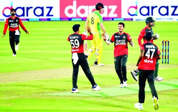 অস্ট্রেলিয়ার বিরুদ্ধে ঐতিহাসিক টি২০ জয় অস্ট্রেলিয়ার বিরুদ্ধে ঐতিহাসিক টি২০ জয়