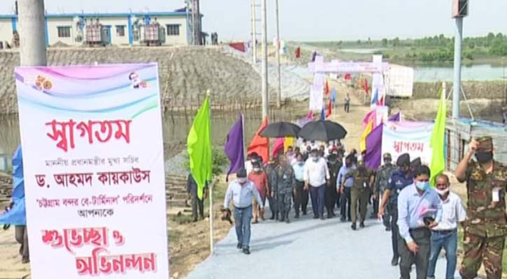 চট্টগ্রামে বে টার্মিনাল প্রকল্প পরিদর্শনে প্রধানমন্ত্রীর মুখ্য সচিব