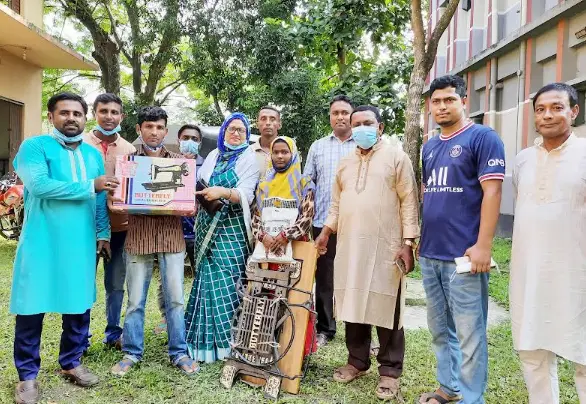 জনকন্ঠে সংবাদ ॥ সেই নাজমা পেলেন সেলাই মেশিন