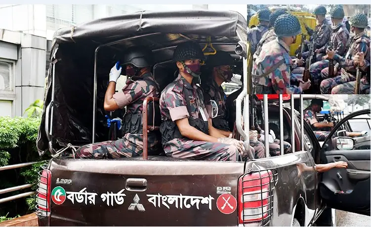 আইনশৃঙ্খলা পরিস্থিতি স্বাভাবিক রাখতে ২২ জেলায় বিজিবি মোতায়েন