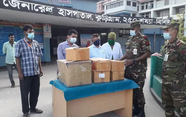 কুড়িগ্রাম জেনারেল হাসপাতালে ৬৬ পদাতিক ডিভিশনের মেডিকেল ইকুয়িপমেন্ট প্রদান কুড়িগ্রাম জেনারেল হাসপাতালে ৬৬ পদাতিক ডিভিশনের মেডিকেল ইকুয়িপমেন্ট প্রদান