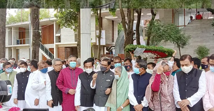 শেখ রাসেলের সমাধিতে আ’লীগের শ্রদ্ধা শেখ রাসেলের সমাধিতে আ’লীগের শ্রদ্ধা