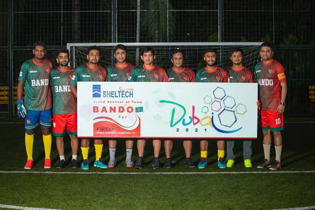 ফিফকো ওয়ার্ল্ড কর্পোরেট চ্যাম্পিয়ন্স কাপ ফুটবলে বাংলাদেশের বানদো ডিজাইন ফিফকো ওয়ার্ল্ড কর্পোরেট চ্যাম্পিয়ন্স কাপ ফুটবলে বাংলাদেশের বানদো ডিজাইন