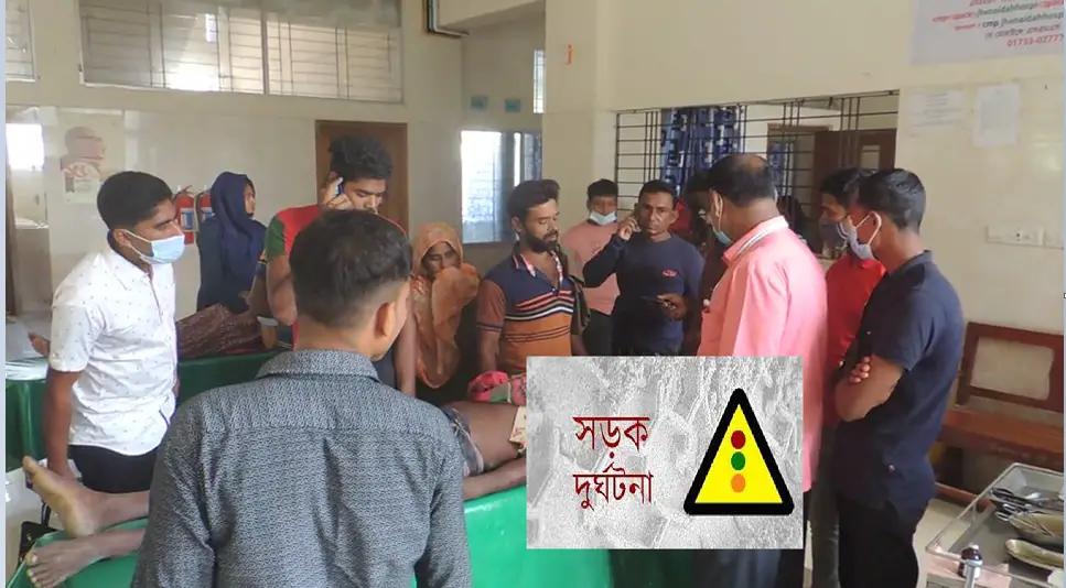 ঝিনাইদহের হরিণাকুন্ডুতে সড়ক দুর্ঘটনায় নসিমন চালক নিহত