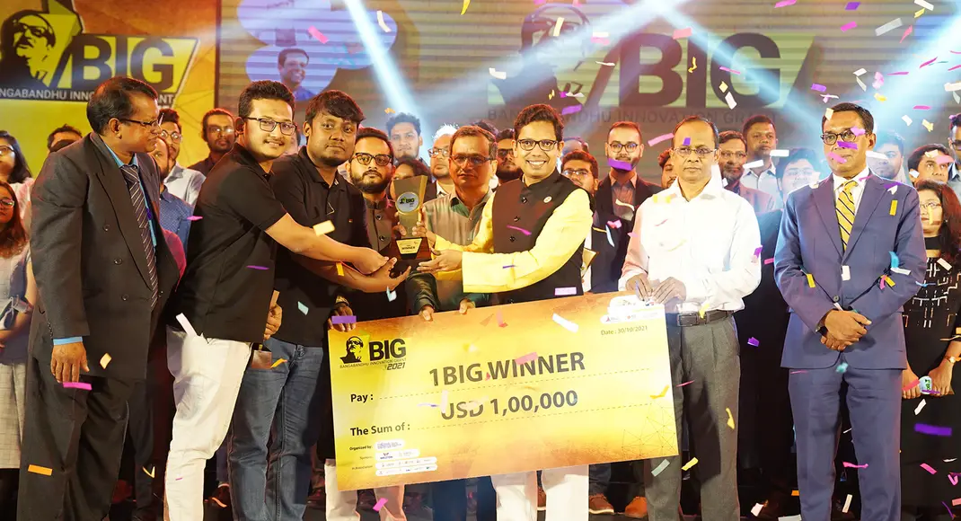 শেষ হল স্টার্টআপদের নিয়ে বৃহৎ আয়োজন বঙ্গবন্ধু ইনোভেশন গ্র্যান্ট(বিগ) ২০২১ শেষ হল স্টার্টআপদের নিয়ে বৃহৎ আয়োজন বঙ্গবন্ধু ইনোভেশন গ্র্যান্ট(বিগ) ২০২১