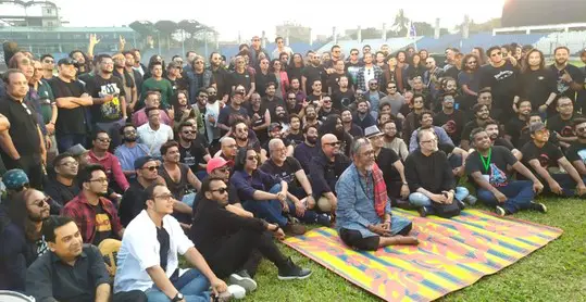 স্বাধীনতার ৫০ বছর পূর্তি উপলক্ষে এক গানে ৫০ ব্যান্ড স্বাধীনতার ৫০ বছর পূর্তি উপলক্ষে এক গানে ৫০ ব্যান্ড