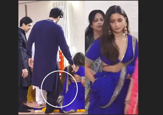 আলিয়ার লেহেঙ্গায় রণবীরের পা, নেটিদুনিয়া ভাইরাল’ (ভিডিও) আলিয়ার লেহেঙ্গায় রণবীরের পা, নেটিদুনিয়া ভাইরাল’ (ভিডিও)
