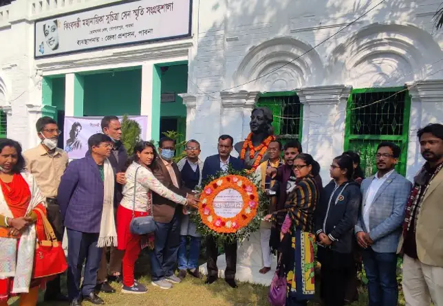 পাবনায় মহানায়িকা সুচিত্রা সেনের ৮তম প্রয়াণ দিবস পালন