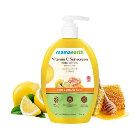 ছবি: মামাআর্থ ভিটামিন সি SPF30 বডি লোশন