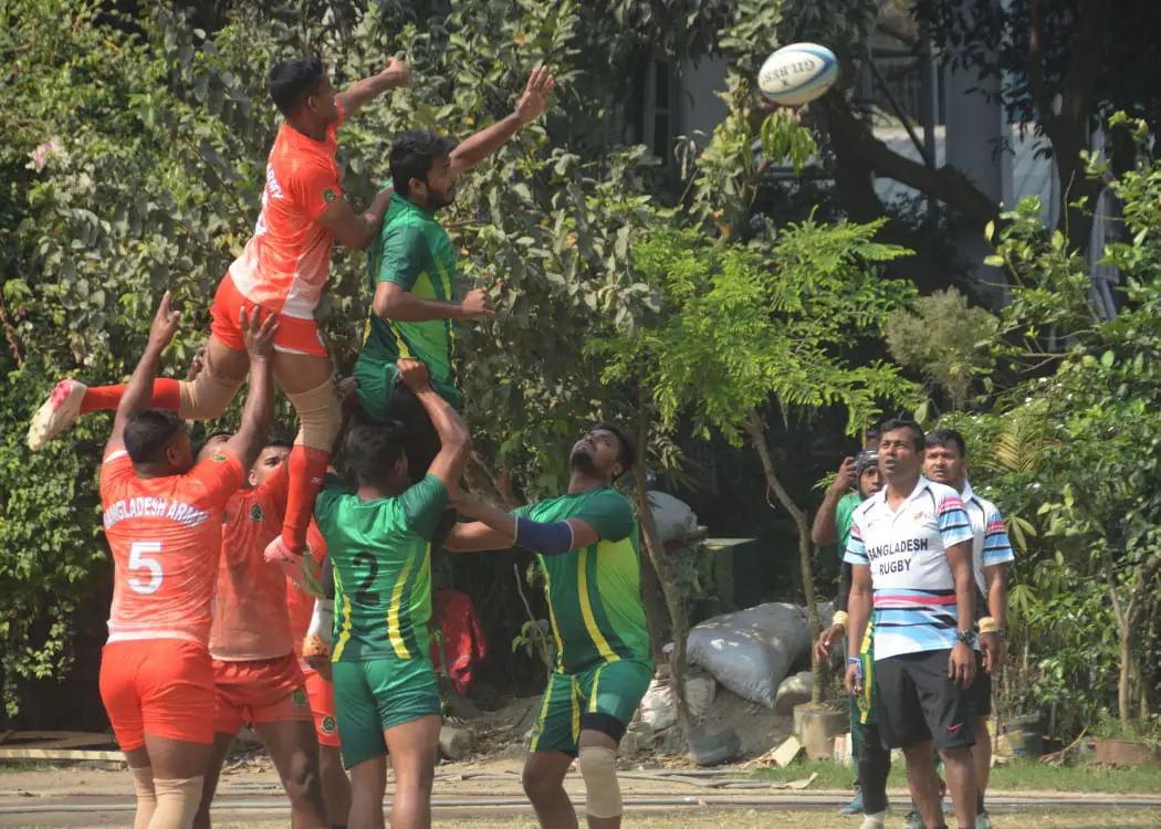 পুরুষ বিভাগের ফাইনাল খেলার একটি দৃশ্য