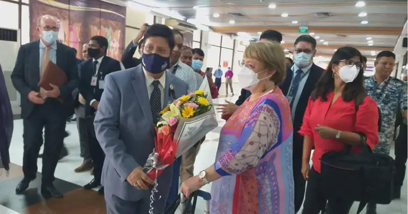 ঢাকায় পৌঁছেছেন জাতিসংঘের মানবাধিকার হাইকমিশনার ঢাকায় পৌঁছেছেন জাতিসংঘের মানবাধিকার হাইকমিশনার