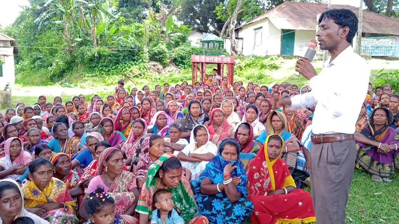 হবিগঞ্জে চা শ্রমিকদের অনির্দিষ্টকালের ধর্মঘটের ডাক