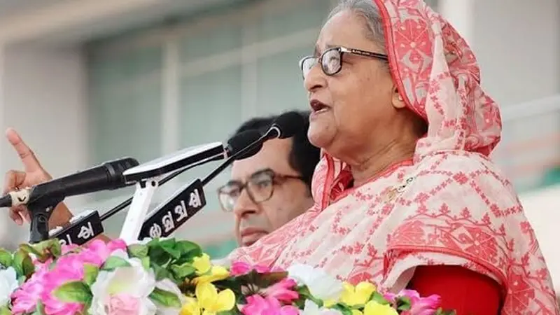 নৌকায় ভোট চেয়ে নির্বাচনী প্রচার শুরু প্রধানমন্ত্রীর