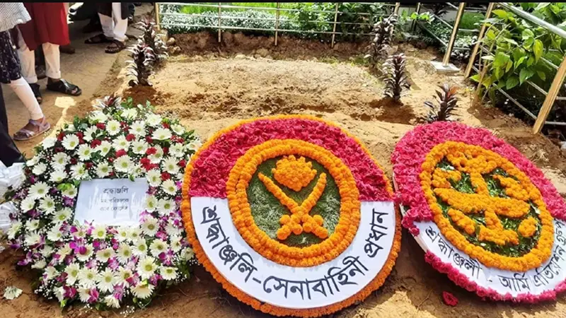 সামরিক কবরস্থানে চিরশায়িত লেফটেন্যান্ট কর্নেল ইসমাইল