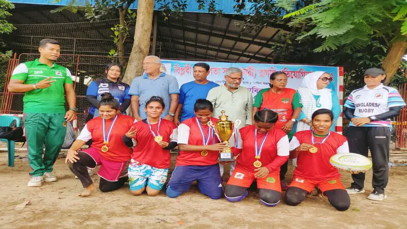 প্রীতিলতা রাগবিতে এসএইচএ একাডেমি চ্যাম্পিয়ন