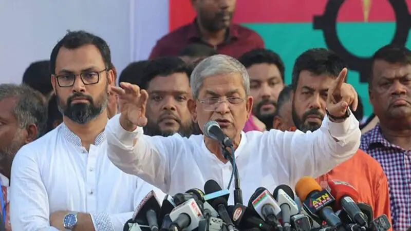 রাজপথ দখলের মাধ্যমে সরকার হটাতে হবে : মির্জা ফখরুল  