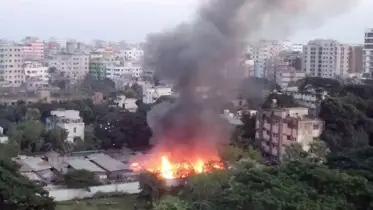 রাজনীর উত্তরায় বস্তিতে আগুন, নিয়ন্ত্রণে ৬ ইউনিট