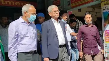 পল্টনে নিহতের পরিবারকে ফখরুলের সমবেদনা