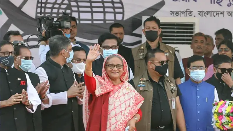 যশোরে প্রধানমন্ত্রীর জনসভা শুরু, স্টেডিয়াম জনসমুদ্র