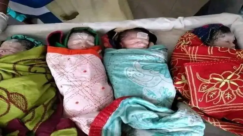 এক প্রসূতি চার সন্তানের জন্ম এক প্রসূতি চার সন্তানের জন্ম